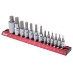 13 pc SAE Hex Bit Socket Set